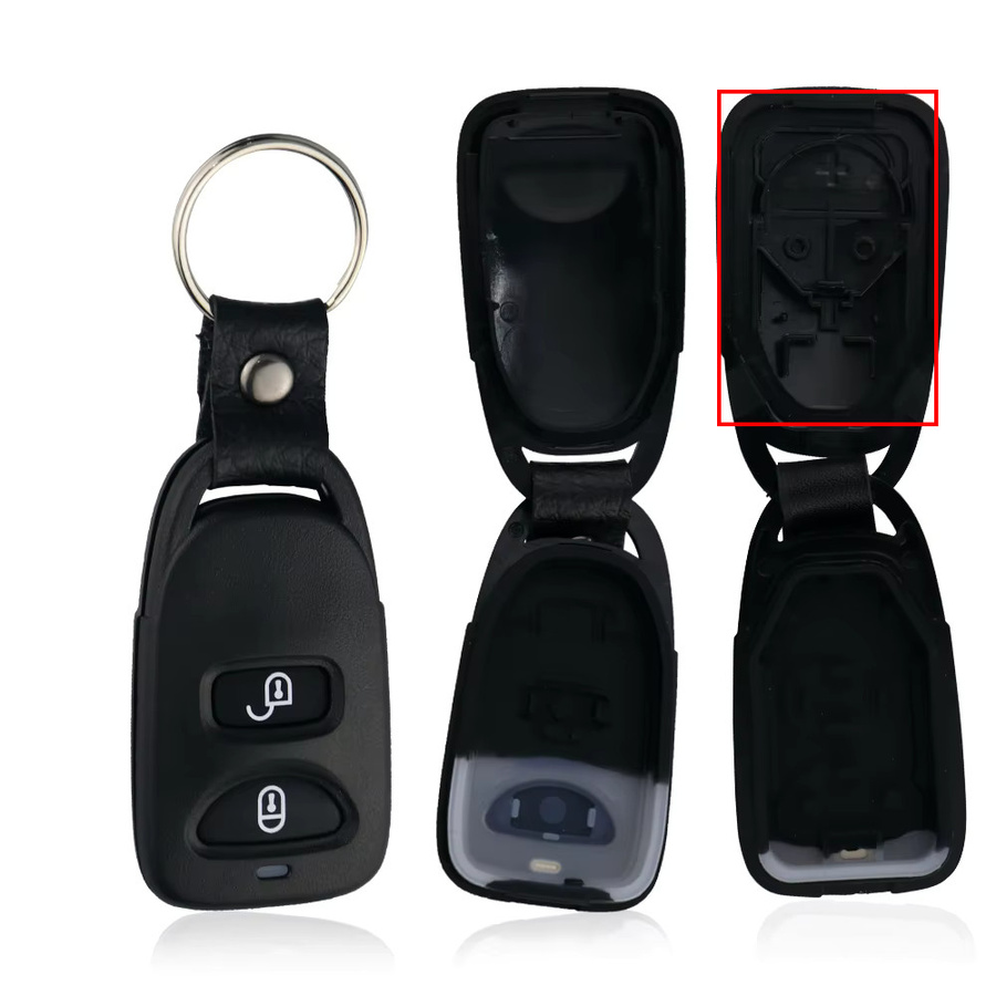 YIQIXIN Auto Fernbedienung Schlüssel für Hyundai Elantra, Kia Tucson, Sonata, Santa FE, Carens und Accent in Schwarz - Bild 3