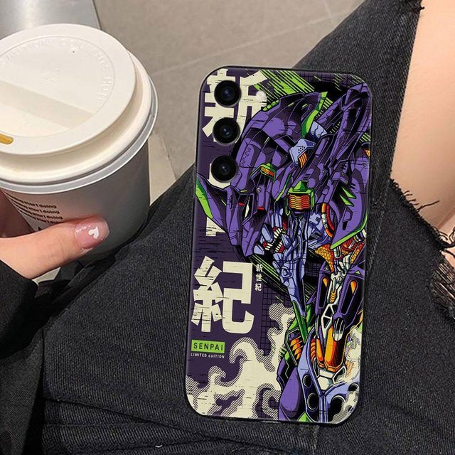 Handyhülle Evangelion 01 02 für Samsung Galaxy S26 S25 S24 S23 S22 S21 S20 FE S10 Ultra Plus Lite in Purple - Bild 1