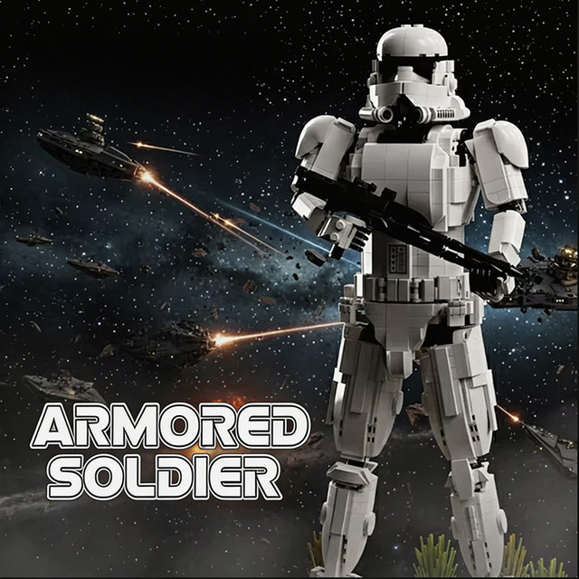 Hot Toys Star Wars Imperial Stormtrooper Soldat, Bausteine, 1970 Teile - Bild 1