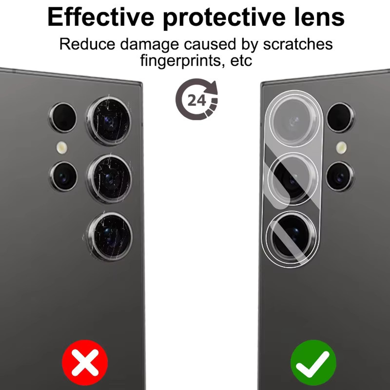 Samsung Kameraobjektivschutz aus gehärtetem Glas für Samsung Galaxy S26 Ultra, S26 und S26 Plus in Transparent - Bild 2