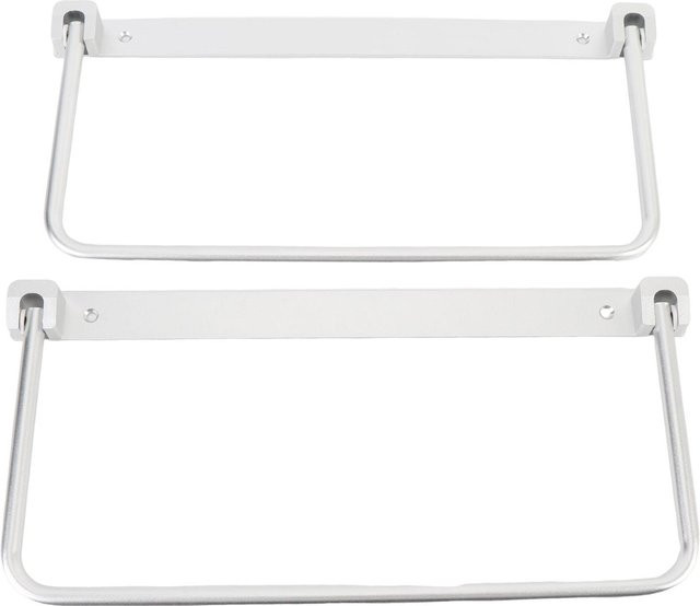 Neoglint Paar Faltbare Wohnmobil Schuhregale aus Aluminiumlegierung, Wandmontiert, Silber Matt - Bild 1