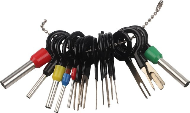 VIBRATITE 18-teiliges Kfz-Terminal-Entfernungswerkzeug-Set zur Reparatur von elektrischen Steckverbindern und Kabelbäumen, Multicolor - Bild 1