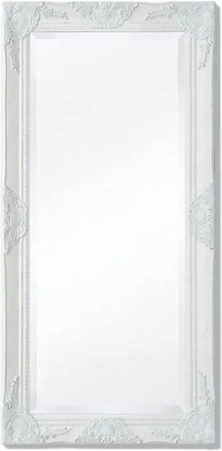 vidaXL Wandspiegel im Barock-Stil in Weiß, B: 100 cm, H: 50 cm - Bild 1