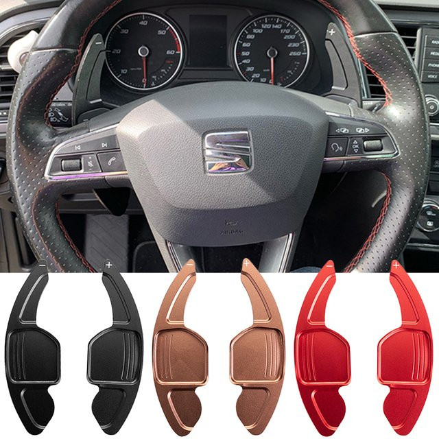 Schaltwippe als Lenkradverlängerung und DSG Shifter Aufkleber für Seat Leon ST 5F FR Cupra Ateca Ibiza 6P Arona Tarraco Alhambra - Bild 1