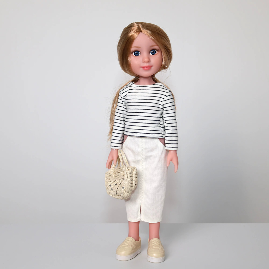 AKODEERD Puppenspielzeug, bewegliche Figurenpuppen mit Taschen, bunt, 14-Zoll - Bild 2
