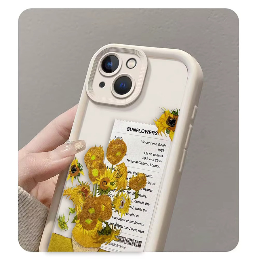 Handyhülle im Design von Vincent van Gogh Sonnenblumen für OnePlus Modelle, TPU Schutzhülle in Multicolour - Bild 2