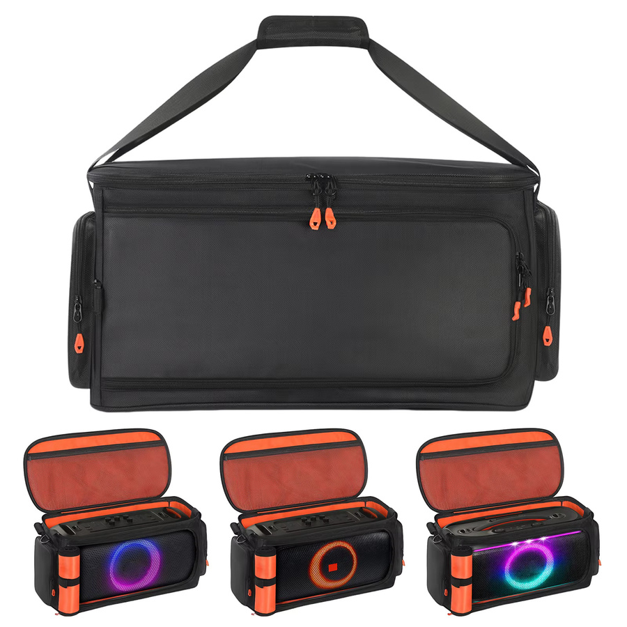 Stoßfeste Tragetasche mit Schultergurt für JBL PartyBox On The Go 2 Lautsprecher in Schwarz - Bild 7