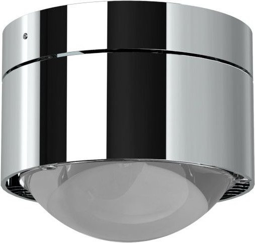 Top Light Puk Mini Plus LED-Deckenleuchte in Chrom mit matter Glaslinse und warmweißem Licht (2700K) - Bild 1