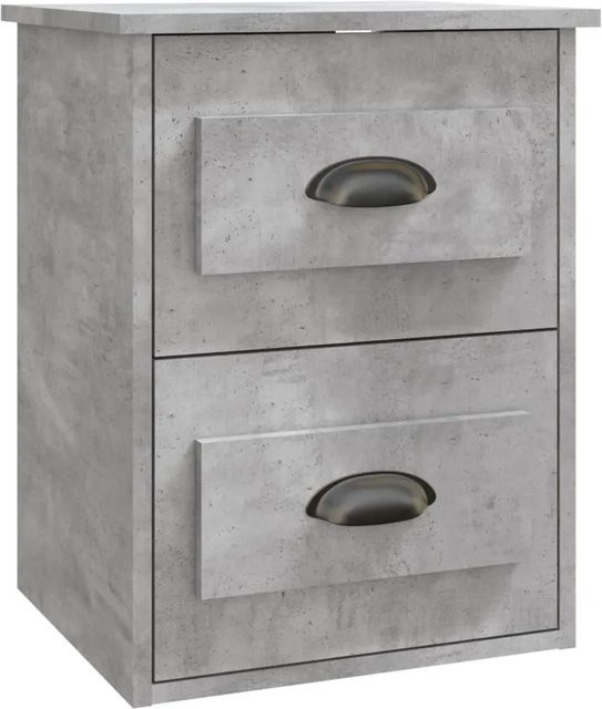 vidaXL Wand-Nachttisch in Grau, B/T/H: 41,5 x 36 x 53 cm - Bild 1