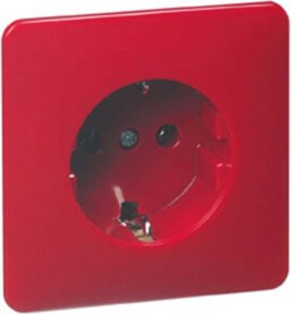 Peha Schuko Steckdose in Rot - Bild 1