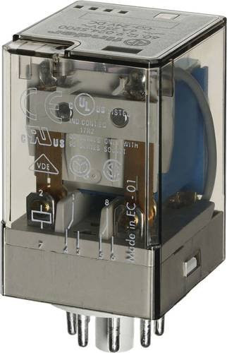 Finder Steckrelais 60.12.9.220.0040 220 V/DC 10A mit 2 Wechsler - Bild 1