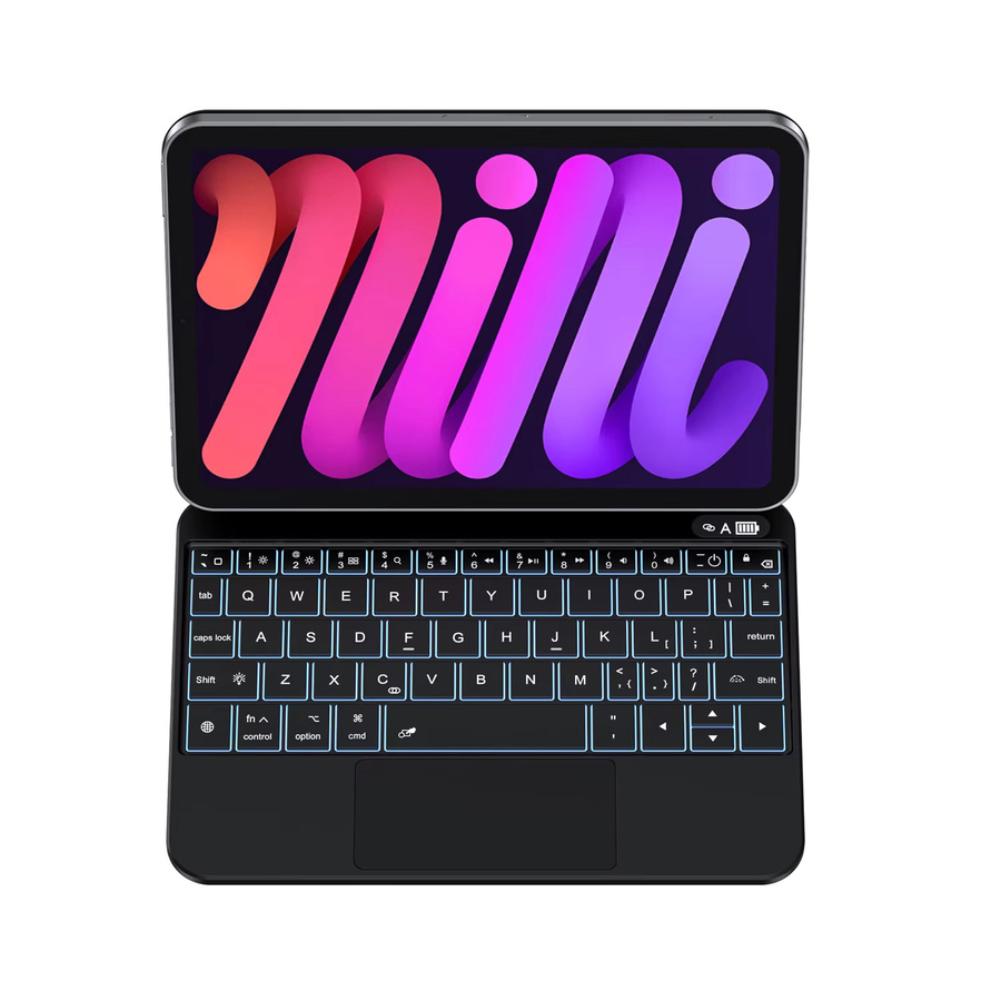 AJIUYU TouchPad-Tastatur für iPad Mini 6 und Mini 7, magnetische Hülle mit Smart Multi-Touch-Trackpad, Folio Cover, 8,3 Zoll - Bild 4