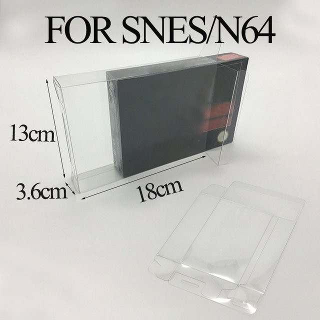 JCD Transparente PET Schutzhüllen für SNES und N64 Retro Spielboxen - Bild 1