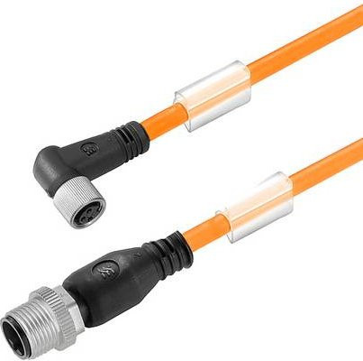 Weidmüller Sensor-Aktor-Verlängerungsleitung, 3-polig, orange, Länge: 1,5 m - Bild 1