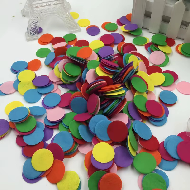 FULANG Vliesstoff-Patches aus Filz in Multicolor und Schwarz, runde Punkte für DIY-Handwerk und Nähzubehör, Durchmesser: 15 mm bis 45 mm - Bild 4