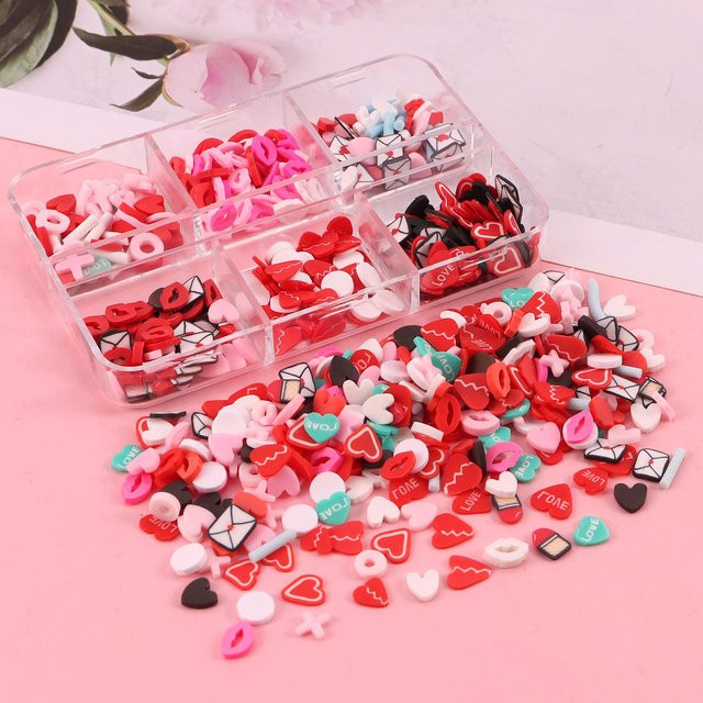 Ywbeads Nageldekorationsmaterialien, Gemischte weiche Keramikstücke - Bild 1