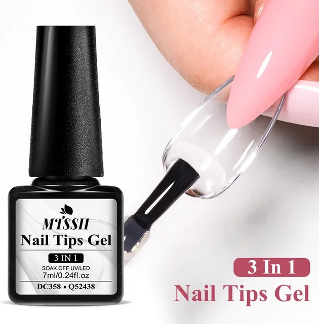 Mtssii Nagelspitzen-Gel, transparent, glänzend - Bild 1