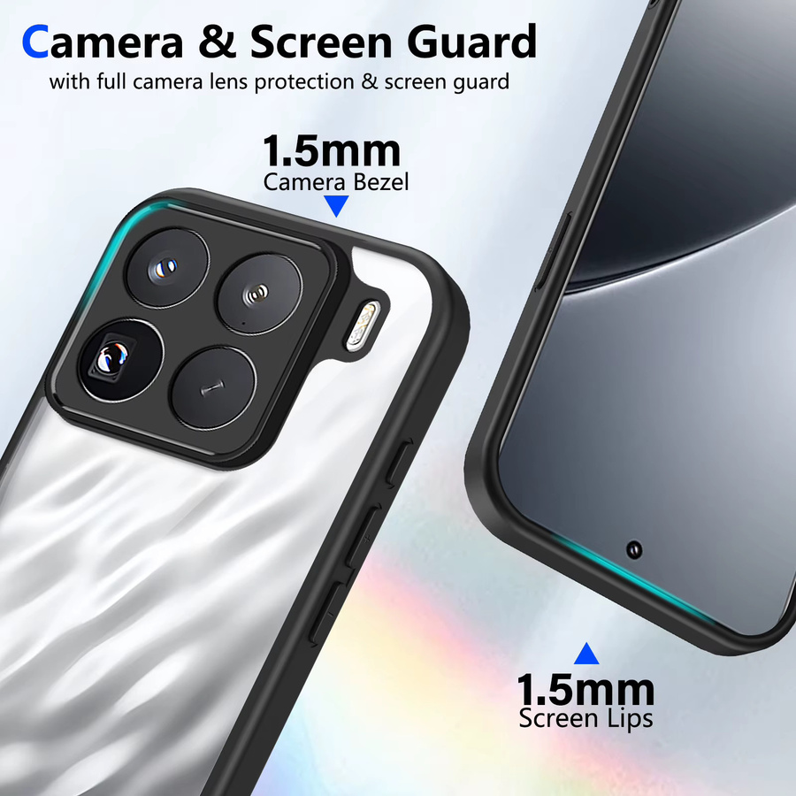 Transparente PC-Handyhülle für Xiaomi 17T und Xiaomi 15T Pro mit Kameraschutz und sturzsicherem Design - Bild 3