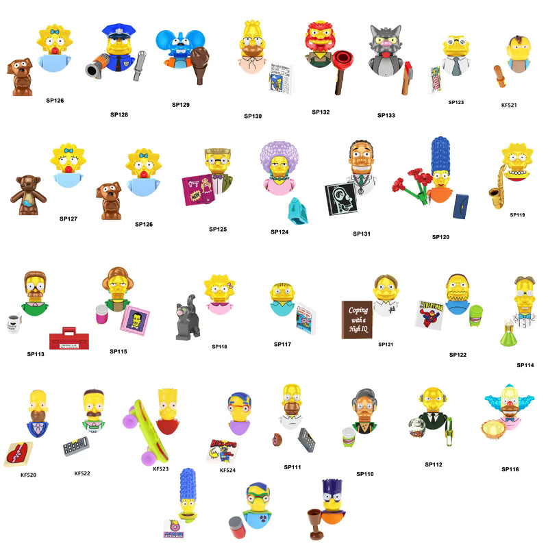 Disney Simpsons Mini-Figuren, Sammelbausteine, Set / Bundle - Bild 1