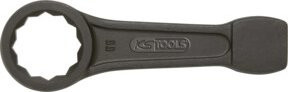 KS Tools Schlag-Ringschlüssel aus Chrom-Vanadium in Anthrazit, Länge: 210 mm - Bild 1