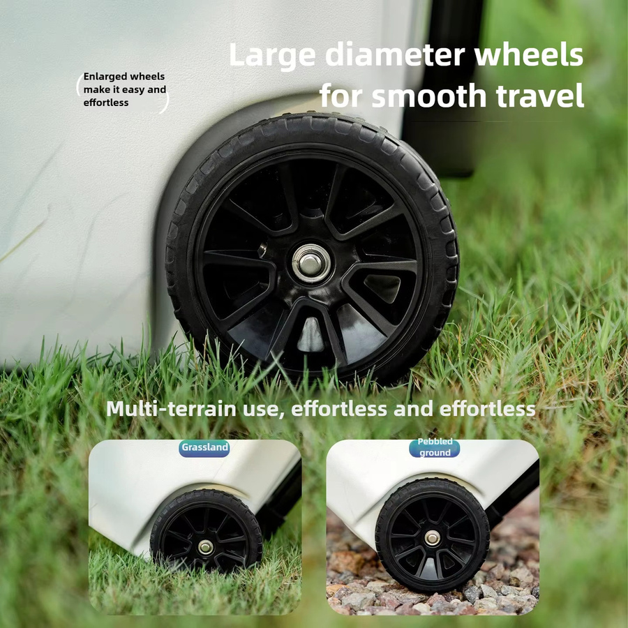 MOUNTAINHIKER Tragbarer Outdoor-Kühlbehälter als isolierte Rollbox für Camping und Auto - Bild 4