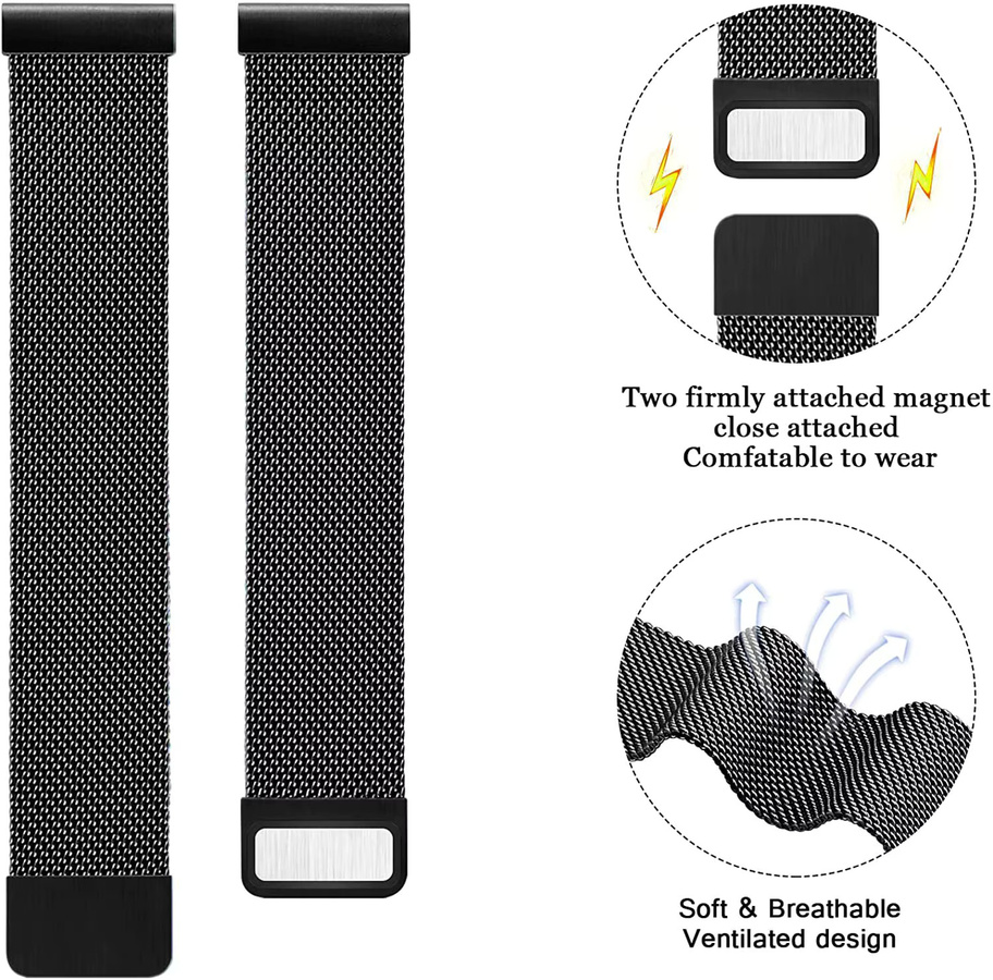 KOSPET Uhrenarmband Milanaise, Edelstahl, 22 mm, Unisex - Bild 2