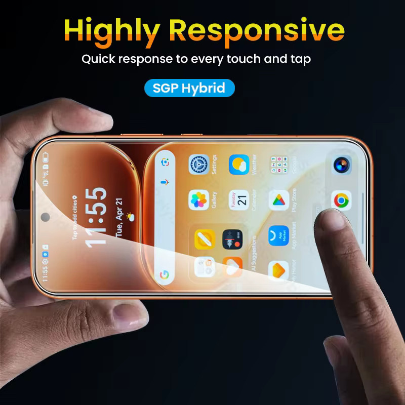 Honer 5er-Pack Kristallklares Hartglas-Displayschutzglas für Honor 600 Pro 5G, Transparent - Bild 6