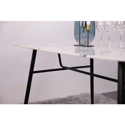 SIT Tisch in Schwarz mit Glasplatte, modern und rechteckig, Höhe: 77 cm, Tiefe: 90 cm - Bild 2