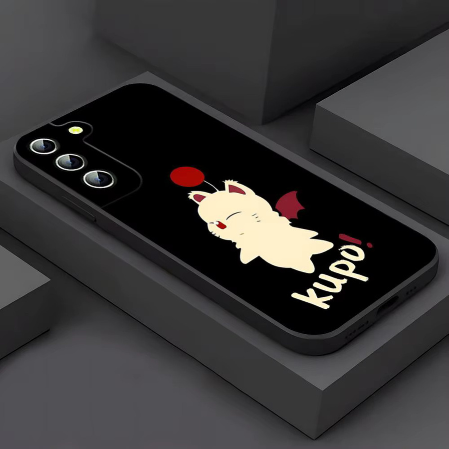 Rastar Handyhülle Moogle Final Fantasy Rückseiten-Cover für Samsung Galaxy S26 S25 S24 S23 S22 S21 S20 Ultra Plus FE A54 A53 A37 A17 A16 in Schwarz - Bild 2