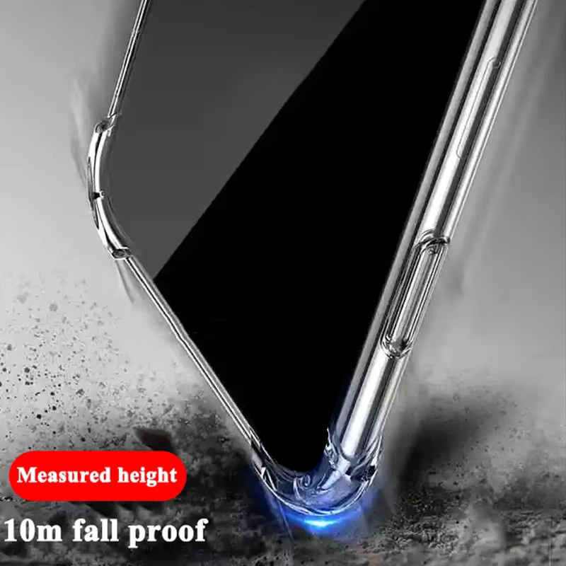 Stoßfeste transparente Silikon-Schutzhülle mit Airbag-Funktion für Samsung Galaxy A04, A04S, A04E 5G (6.5 Zoll, SM-A042FDS) - Bild 5