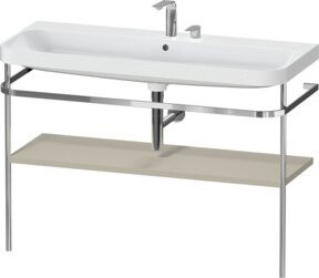 Duravit Möbelwaschtisch-Kombi Happy D.2 Plus mit Konsole und 2 HL in Weiß, B: 117,5 cm, T: 49 cm - Bild 1