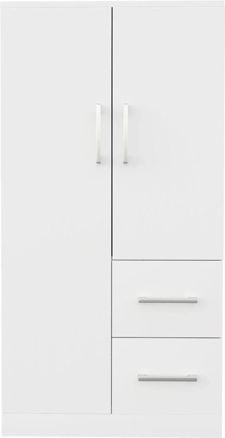 Merax Kleiderschrank für Kinder in Weiß mit integrierten Schubladen, B/T/H: 70 x 40 x 135 cm - Bild 1