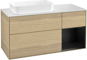 V&B Waschtischunterschrank Finion mit Wandbeleuchtung, Lackiert, Breite: 120 cm, Tiefe: 50,1 cm, Höhe: 50,1 cm - Bild 1