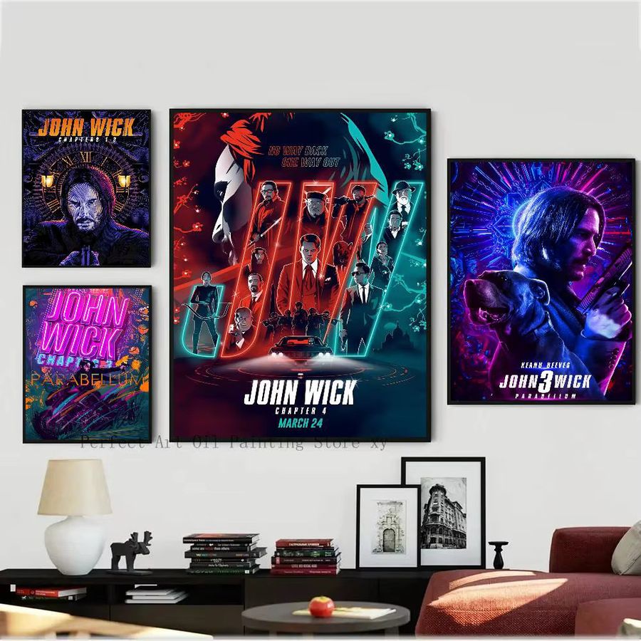 John Wick Film Poster als Papierdruck für deine Wanddekoration im Wohnzimmer oder Café - Bild 5