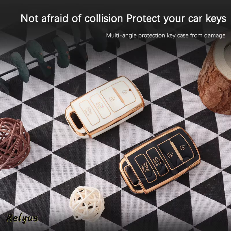 Relyus Weiche TPU Auto Schlüssel Abdeckung Schutzhülle für KIA Cadenza Sorento K3 K5 K7 K900 Quoris Keyless Holder - Bild 5