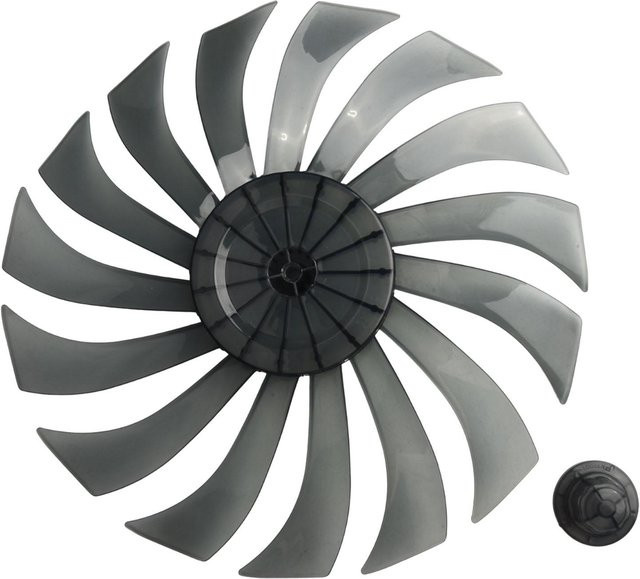 GYROBALL Ersatz-Ventilatorflügel für 14 Zoll Standventilatoren in Grau mit 7- oder 9-Flügel-Option - Bild 1