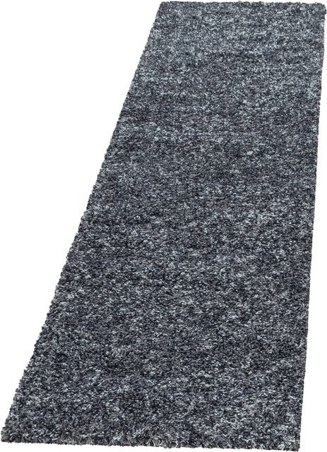 Ayyildiz Hochflorteppich Enjoy 4500 Anthrazit meliert im Vintage-Stil B/T: 80 x 250 cm - Bild 1