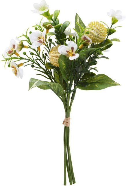 Künstlicher Blumenbund Viola in Creme und Beige - Bild 1