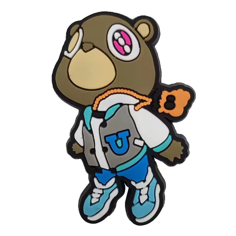 Kanye Bear Pop-Figur PVC, 16 Stück/Set, Schuh-Charms, Kinder - Bild 5
