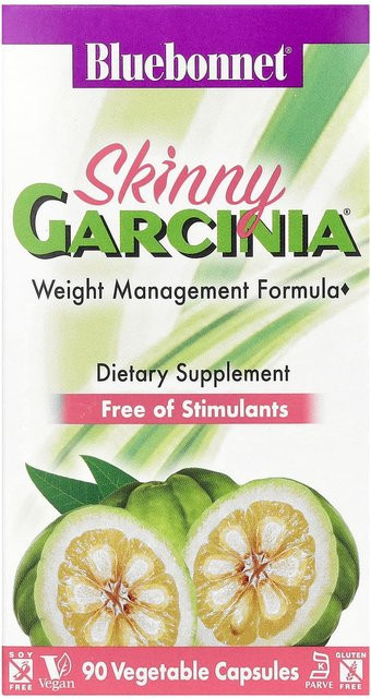 Bluebonnet Nutrition Skinny Garcinia Gewichtsmanagement-Formel, 90 Veggie-Kapseln - Bild 1