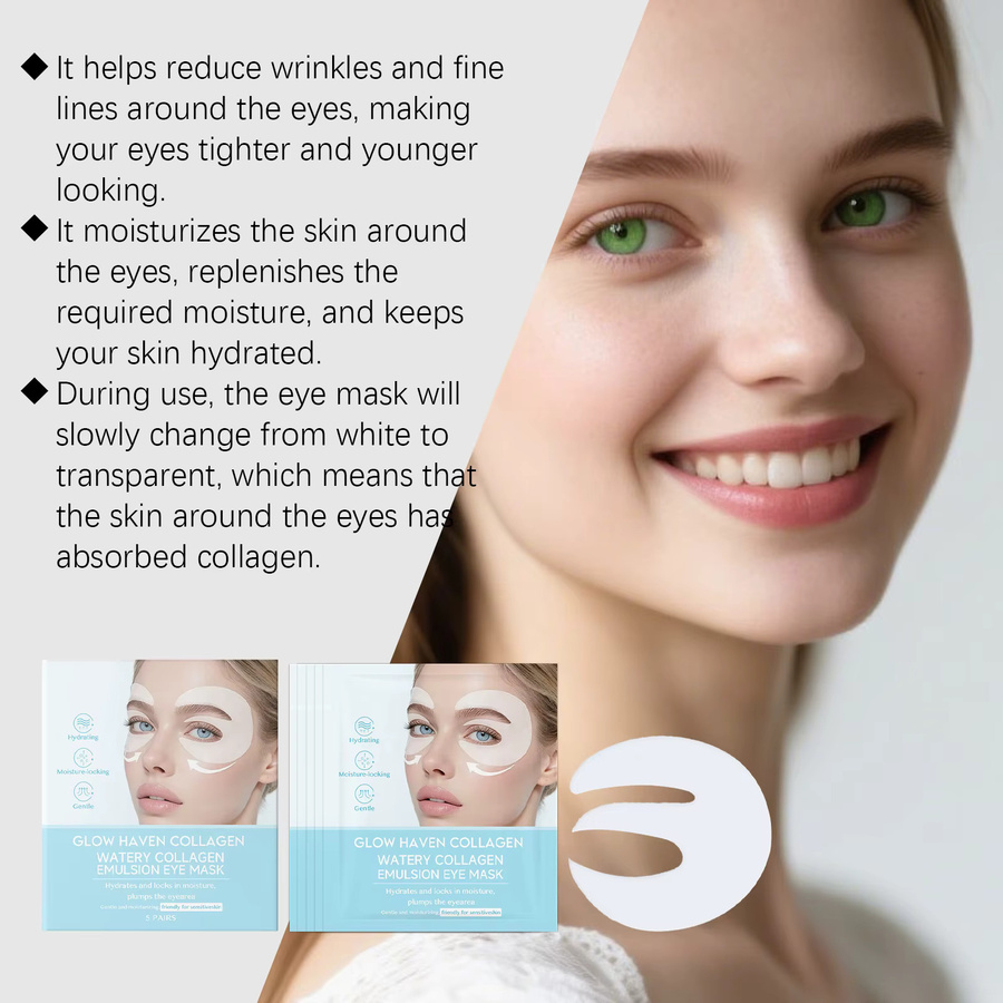 Hoygi Pro-Kollagen E-Typ Augenpatches, Kollagen, Vitamin C, Unisex - Bild 2