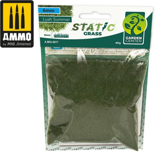 AMMO by MIG Jimenez Static Grass - Lush Summer - 6mm, Grün - Bild 1