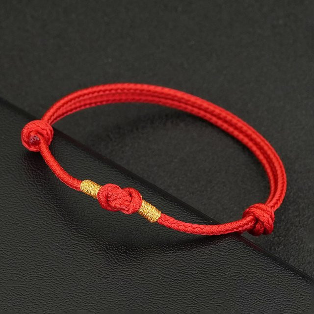 Noter Armband, rot, 2 mm, Unisex - Bild 1