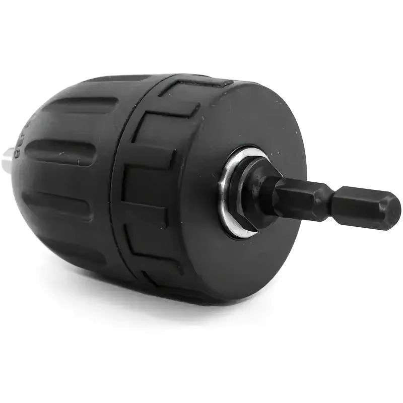3/8 Zoll Schnellspannbohrfutteradapter mit 0,8–10 mm Sechskantschaft für Schlagschrauber, Schwarz - Bild 3