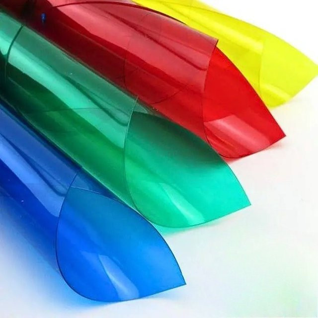 Transparente PVC-Farbacetat-Folienplatten für Fotografie-Blitz und Farbfilter, A4, 0,3 mm Dicke, Set in Transparent, Gelb und Mehrfarbig - Bild 1