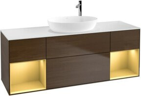 V&B Waschtischunterschrank Finion in Weiß lackiert, Breite: 160 cm, Tiefe: 50,1 cm - Bild 1
