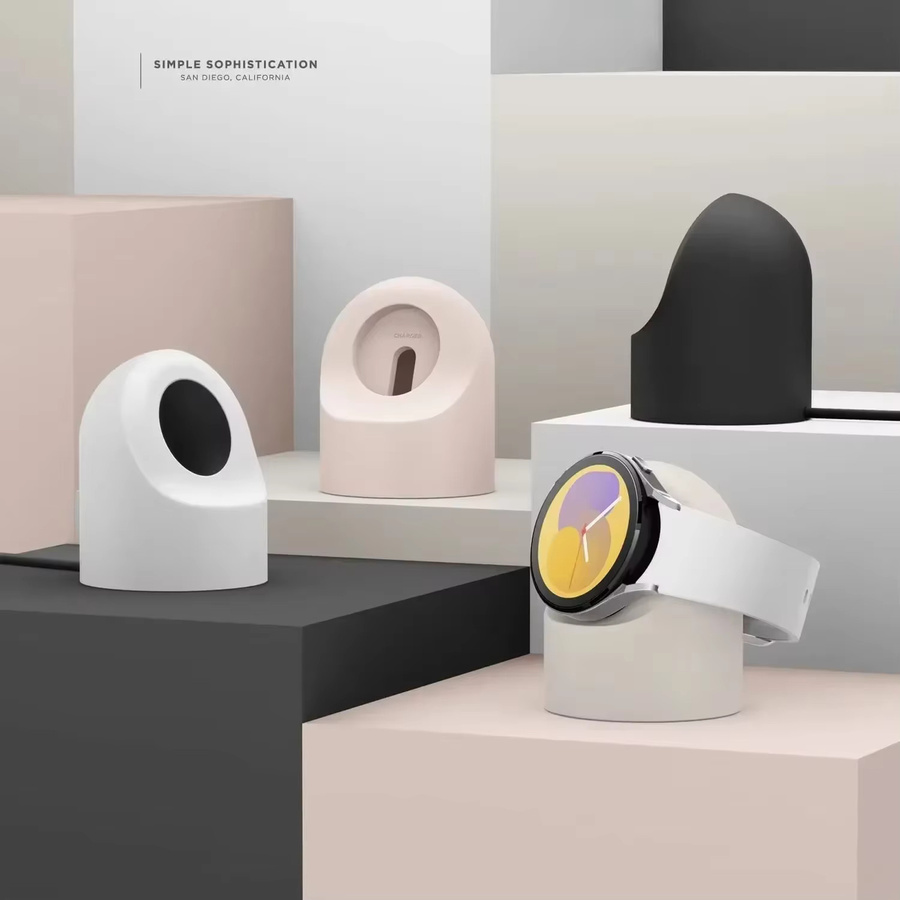 Samsung Silikon-Ladestation, Schwarz, Galaxy Watch Ultra 2025 47mm, Galaxy Watch 7 Ultra - Bild 5