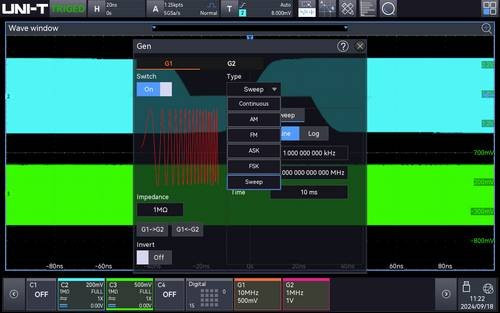 Uni-T MSO3000X-AWG Mess-Software - Bild 1