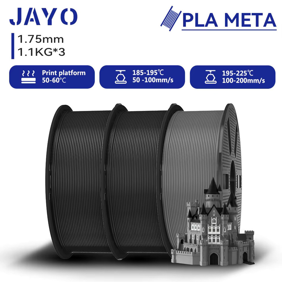 JAYO PLA Meta Filament 1,75 mm für FDM 3D-Drucker, 3,3 kg Packung - Bild 6