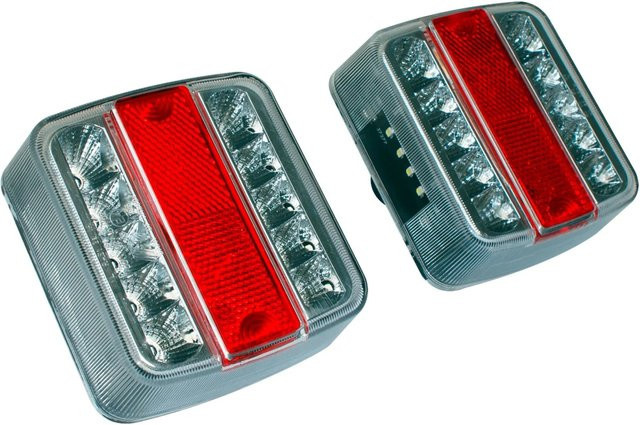 Las LED Rückleuchten Set für PKW Anhänger in Rot - Bild 1